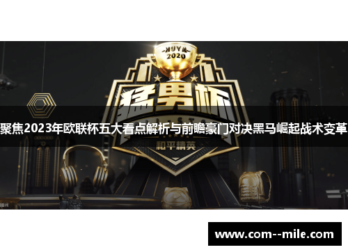 聚焦2023年欧联杯五大看点解析与前瞻豪门对决黑马崛起战术变革